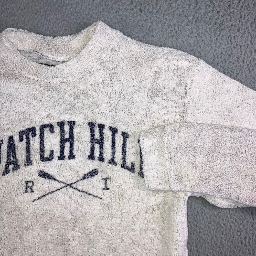 Austins Inc‎ Watch Hill RI Terry Cloth Sweatshirt Women Small Oversized Graphic